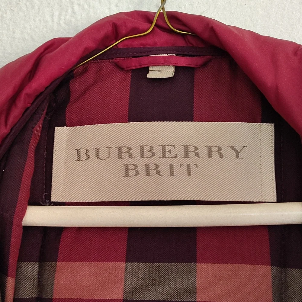 Burberry red jacket size Small - Picture 8 of 14